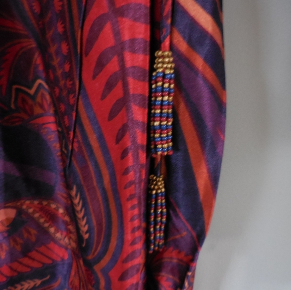 Nwt Farm Rio Macaw Arabesque Plunging V-Neck Wrap Mini Dress - Picture 14 of 14